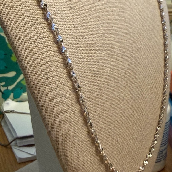 Jewelry - LONG 925 sterling silver twisty Necklace from Italy - 29 inches!